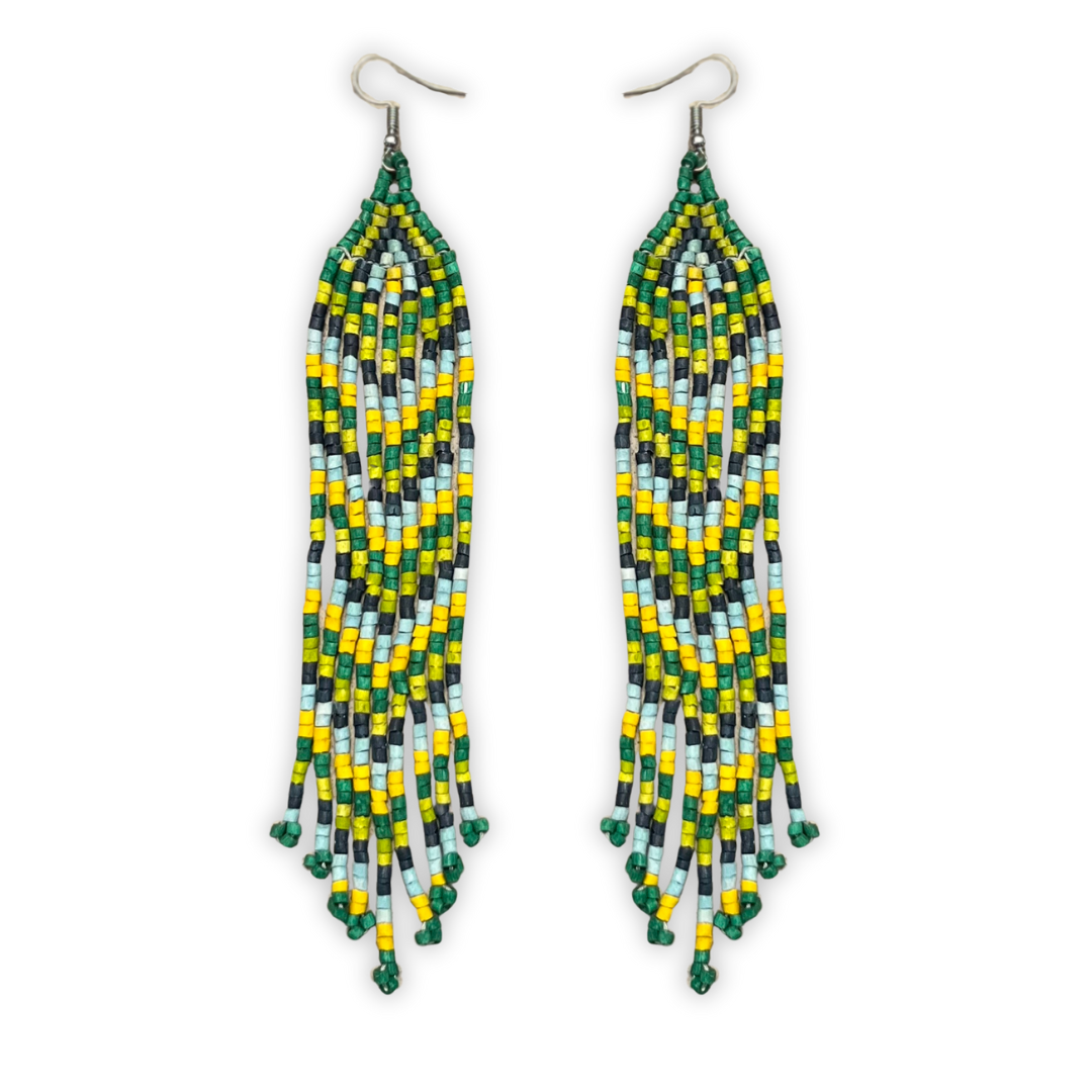 Long Fringe Earrings in Super Lightweight Design