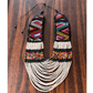 Ceremonial Statement Necklace with Beaded Strands, Adjustable