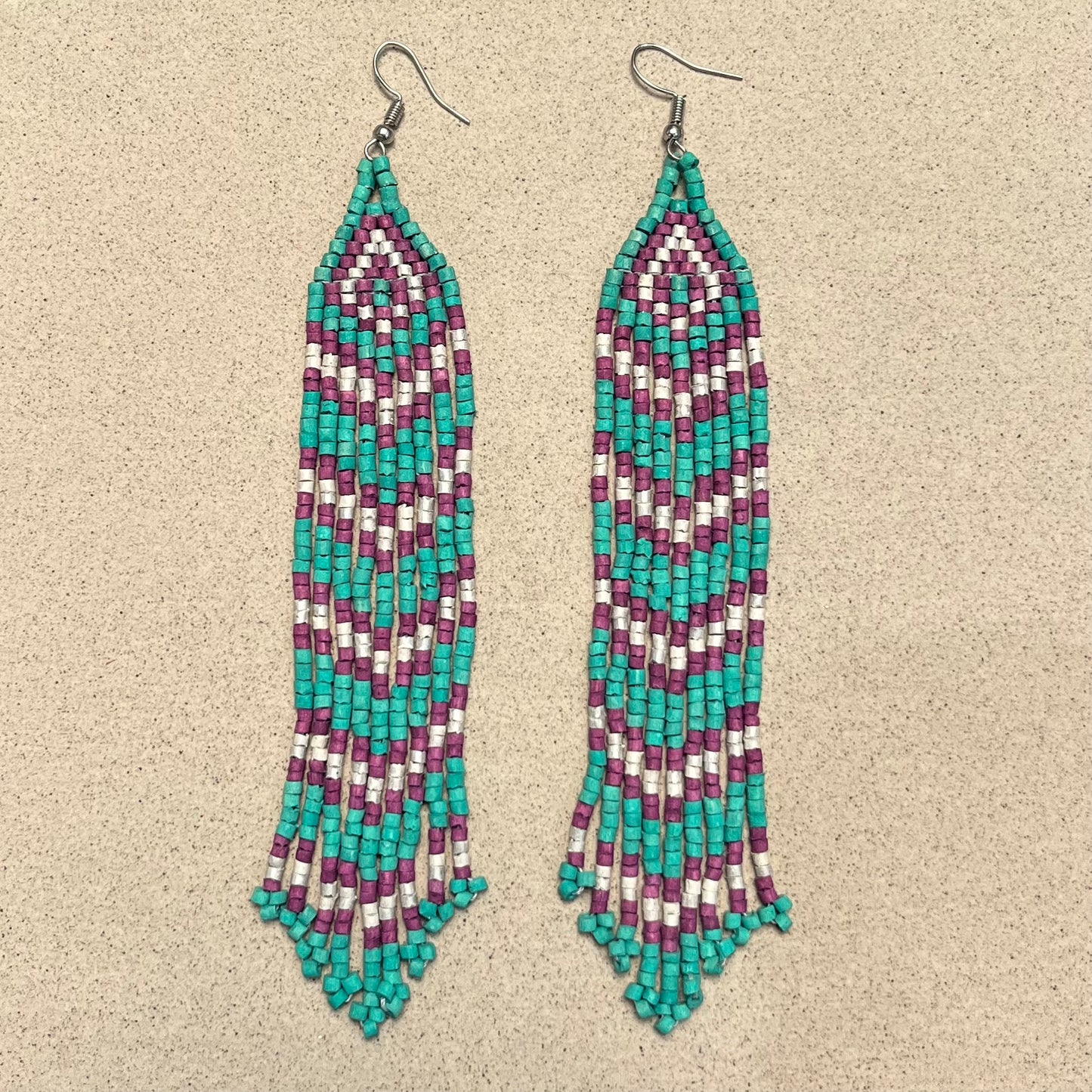 Long Fringe Earrings in Super Lightweight Design