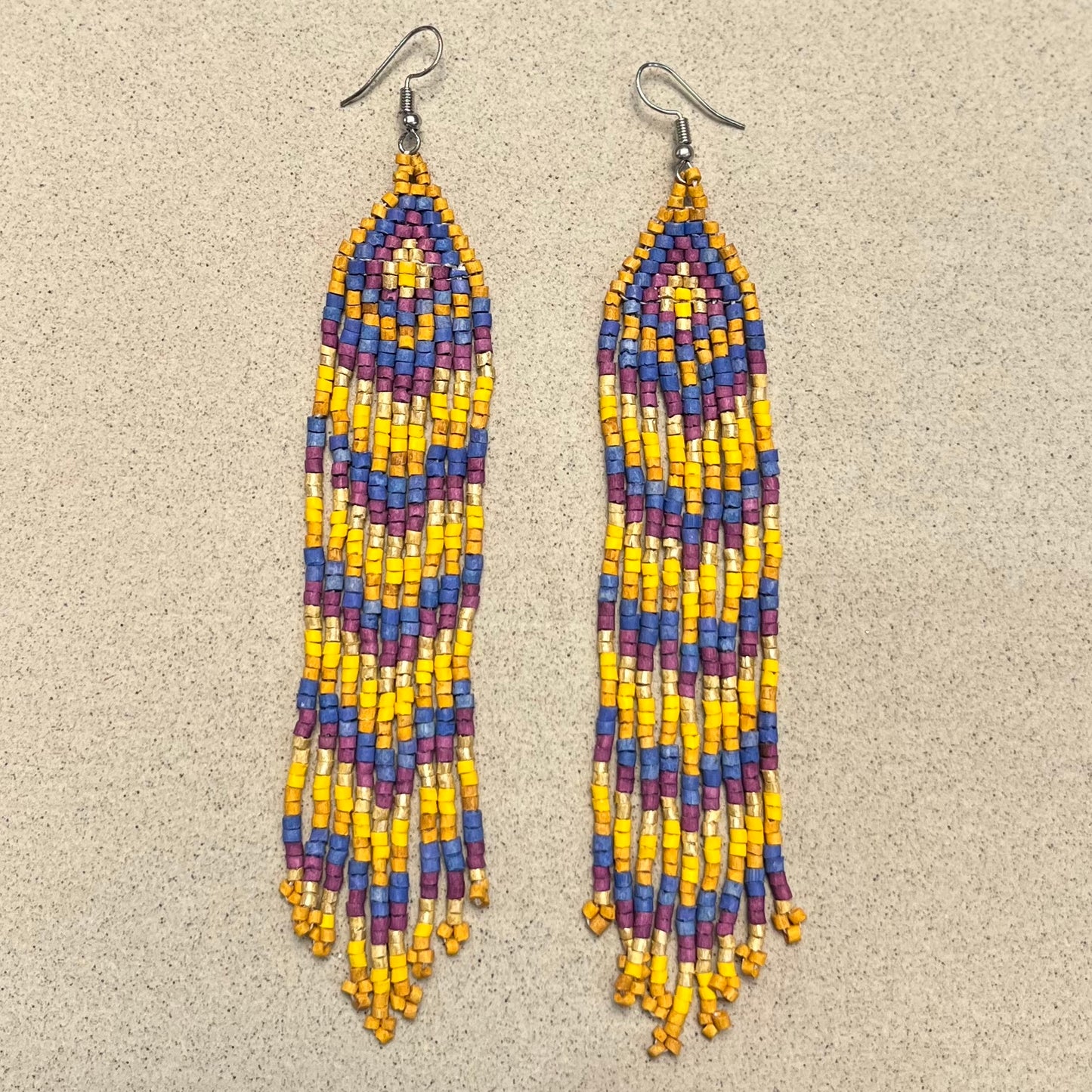 Long Fringe Earrings in Super Lightweight Design