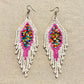 Lightweight Fringe Earrings in Diamond Shaped Design