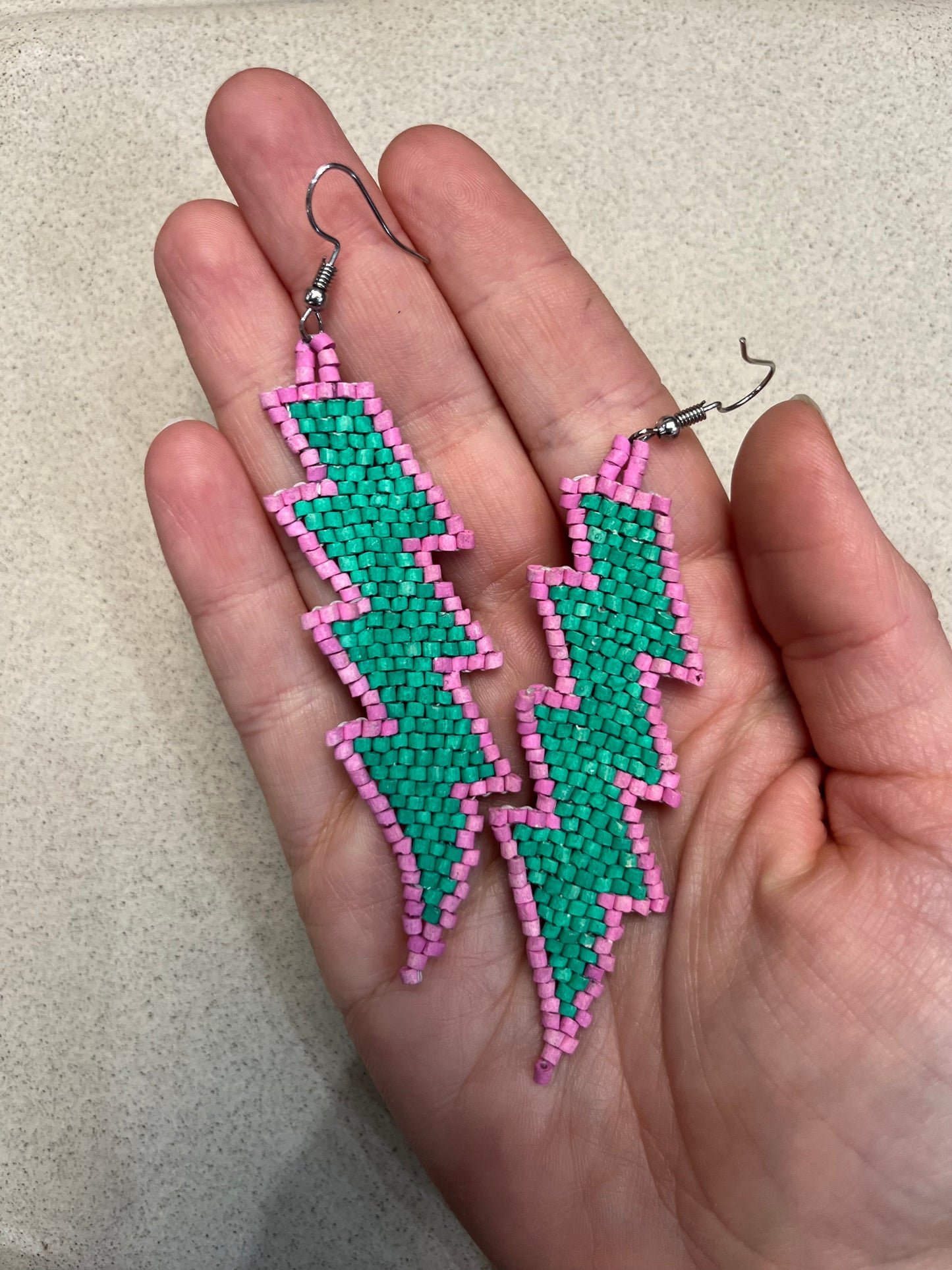 Lightweight Statement Earrings in Natural Stone