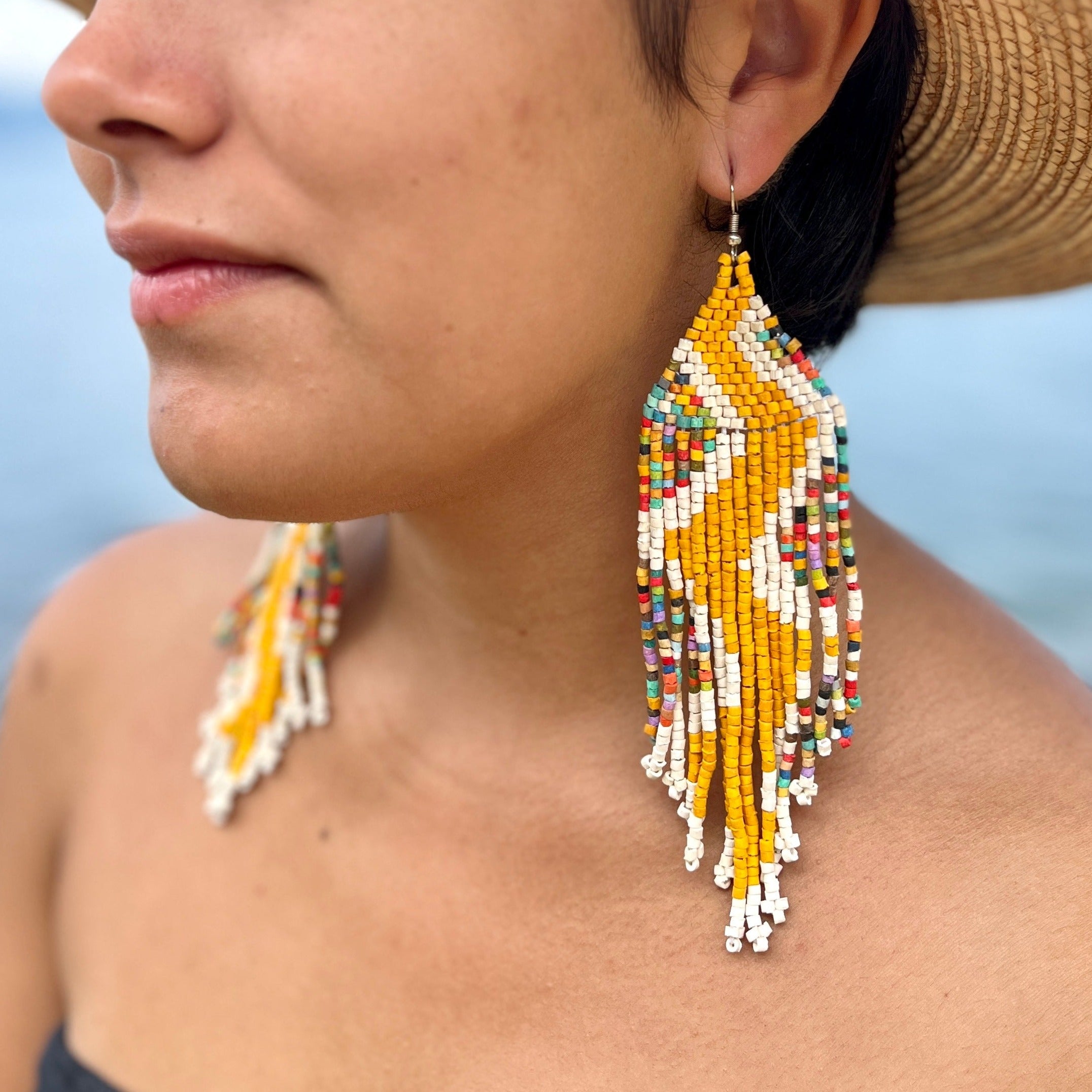 Colorful on sale statement earrings