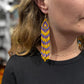 Long Fringe Earrings in Super Lightweight Design